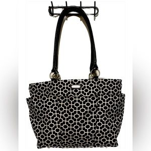Baggallini A La Carte Tote Bag Black and White Geometric